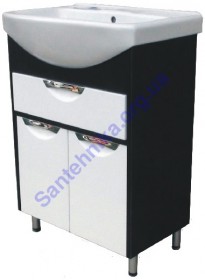 Фото Тумба АРИАЛ Принц Изео/Церсания 55 Т-6 ВЕНГЕ (без умывальника)