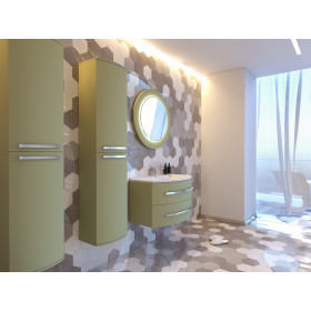 Фото 2 Тумба Botticelli Vanessa Vndl левая оливковый с умывальником Levanto-110 L