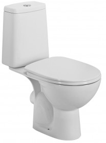Фото Унитаз-компакт Colombo Акцент Скандинав Basic с сиденьем из полипропилена (горизонтальный выпуск)