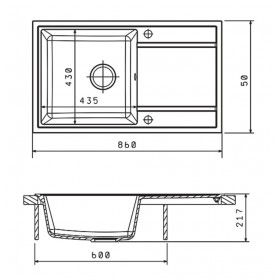 Фото 2 Кухонная мойка Galati Jorum 86 Seda (601)