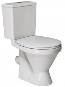 Фото Унитаз-компакт Colombo Нью с сиденьем из полипропилена (косой выпуск)