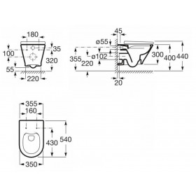 Фото 2 Инсталляция GEBERIT DUOFIX с унитазом GAP ROUND Rimless A34H0N8000+458.126.00.1