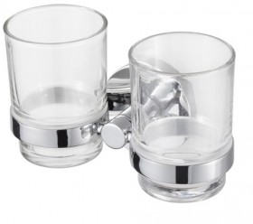 Фото Haceka Pro2000 Chrome Стакан для зубных щеток двойной (450208)