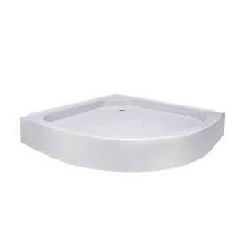 Фото Душовий піддон Lidz KAPIELKA ST 80x80 низький, напівкруглий (LKAST808014)