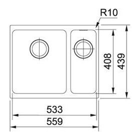 Фото 1 Кухонная мойка Franke SID 160 Черный (125.0395.609)