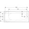 Фото 2 Ванна акрилова Kolo Sensa 160х70 б/ніг (XWP356000N)