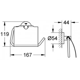 Фото 2 Держатель для туал.бумаги Grohe Essentials (40367000)