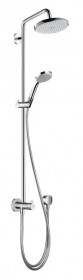 Фото Душевая система Hansgrohe Croma 220 Showerpipe Reno с поворотным кронштейном 400мм (27224000)