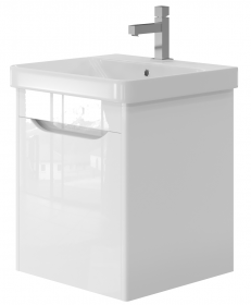 Фото Тумба Ювента Livorno Lvr-50 белый с умывальником Luxury-50
