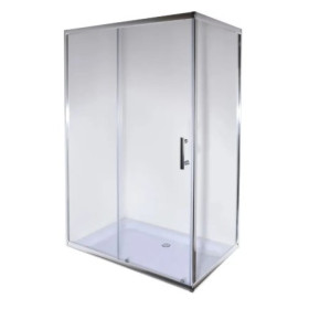 Фото 3 Душова кабіна Mixxus Hard SC01-100x80x185-TR CHROME,  б/піддону