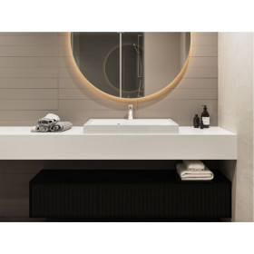 Фото 4 Умывальник Miraggio Agness 750 Глянец Прямоугольный Накладной