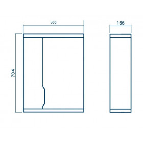 Фото 1 Зеркало АРИАЛ Висла З-1 50 (правое)