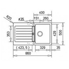 Фото 1 Кухонная мойка Teka LUGO 45 B TG Черный металлик (40140923)