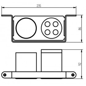 Фото 1 Haceka IXI Стакан д/зубных щеток двойной (415108)
