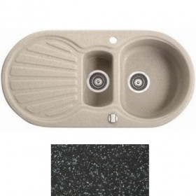 Фото Кухонная мойка Marmorin Korund черный (190 513 002)