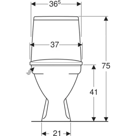 Фото 3 Унітаз-компакт Kolo Runa ВЕРТ., арм. GEBERIT 3/6, з сид. Duroplast Soft Close