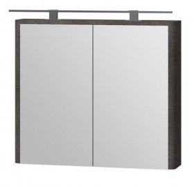 Фото Зеркальный шкаф Livorno LvrMC-80 структурный камень