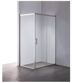 Фото Душова кабіна Mixxus Hard SC01-120x80x185-TR CHROME,  б/піддону