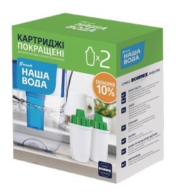 Фото Комплект улучшенных сменных картриджей 2 шт. НАША ВОДА к фильтрам-кувшинам