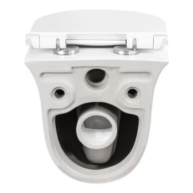 Фото 10 Унітаз підвісний Virgo, Rimless з сидінням Slim Duroplast/ Soft-close/ Quick relase White Qtap