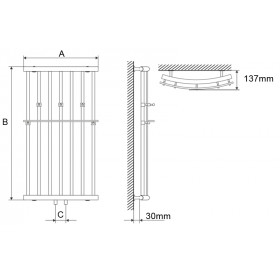 Фото 2 Полотенцесушитель Laris Ларис П 500х900