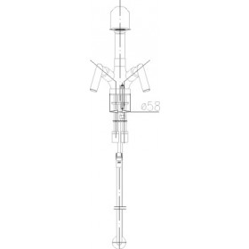 Фото 1 343-120-00 HARMONIC Смеситель для кухни с выдвижным изливом, L=195 мм