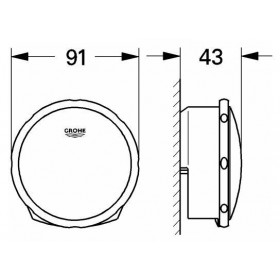 Фото 2 Сливной и переливной гарнитур Grohe Talentofill, для 28990/28991 (19952000)