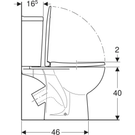 Фото 2 Унітаз-компакт Kolo FREJA К/В, арм. GEBERIT 3/6, з сид. Duroplast Soft Сlose