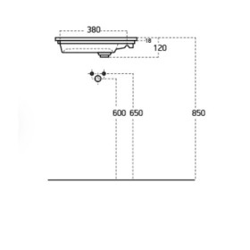 Фото 1 Раковина меблева Atria 50см (9050)