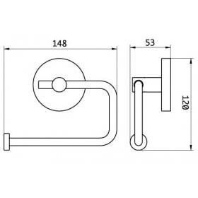 Фото 1 Haceka Pro2500 TEC Бумагодержатель открытый (450014)