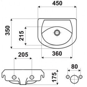 Фото 1 Тумба с умывальником Канцлер НС-45