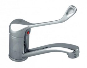 Фото 472-985-00 MEDICO Смеситель для умывальника с поворотным изливом, L=150 мм