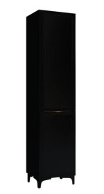 Фото Пенал підлоговий MIRATER Естель 40, з кошиком, чорний, (лів.)