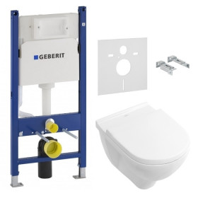 Фото Инсталляция Geberit Duofix с унитазом O.NOVO DirectFlush 5660HR01+458.126.00.1