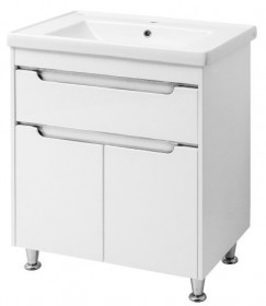 Фото Тумба напольная 70 Валенсия белая ТН-3 (без умыв)