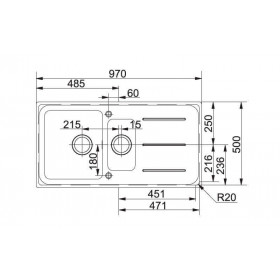 Фото 1 Кухонная мойка Franke Impact IMG 651 Графит (114.0363.846)