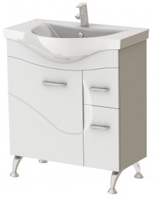 Фото Тумба Ювента Франческа Ф4-75 с умывальником Vittoria 75 Белый
