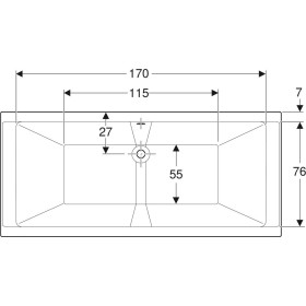 Фото 3 Ванна акрилова Kolo SUPERO DUO 190х90 центральний злив + ніжки SN-14 (5364000)