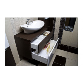 Фото 3 Тумба подвесная Ювента MATRIX МХ-95M с умывальником Mili 645