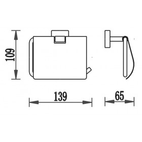 Фото 1 4786 TERRA Держатель туалетной бумаги закрытый