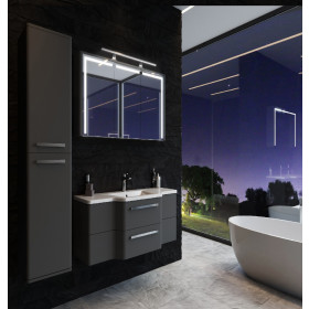 Фото 2 Зеркальный шкаф Botticelli Levanto LvM-128 черный