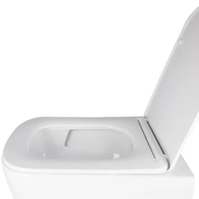 Фото 5 Унітаз підвісний Crow, Ultra Quiet з сидінням Slim Duroplast/ Soft-close/ Quick relase White Qtap 