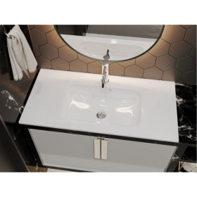 Фото 2 Умывальник Miraggio Della 900 Глянец Прямоугольный Врезной
