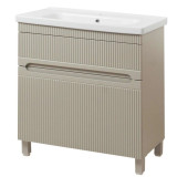 Фото Тумба підлогова Aria МОККО матова ТНБ-2Д 80 з умивальником Fenova