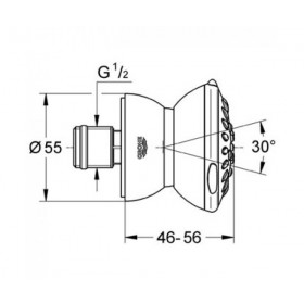 Фото 1 Боковой душ Grohe Movario Dual на 2 режима (28517000)