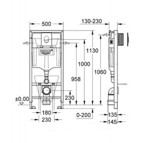 Фото 1 Инсталляция GROHE RAPID SL 3в1 (38750001 / 38721001)