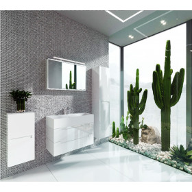 Фото 4 Зеркальный шкаф Botticelli Toscana TsM-100 белый