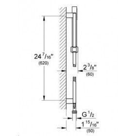 Фото 2 Душевая стойка Grohe Euphoria Cube Plus Stick 60cm (27891000)