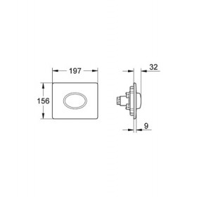 Фото 1 Спускная кнопка GROHE Skate Air, альп.белый (38565SH0)