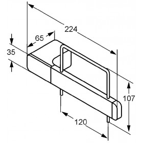 Фото 1 KLUDI E2 держатель туалетной бумаги